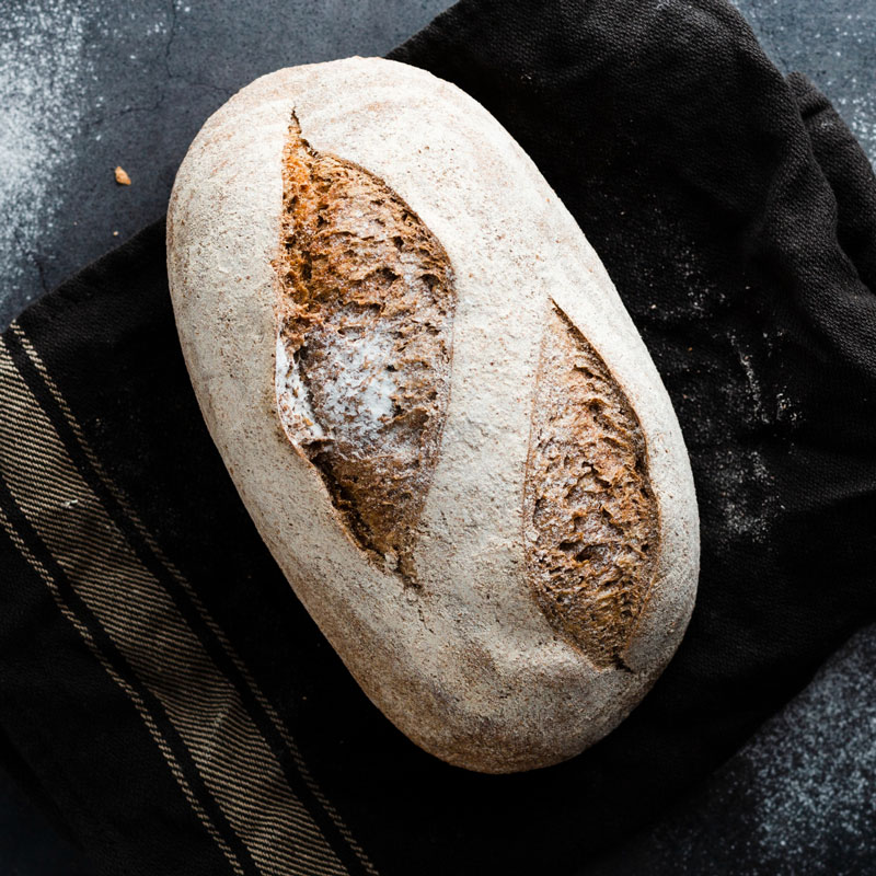 Pan de masa madre caroba