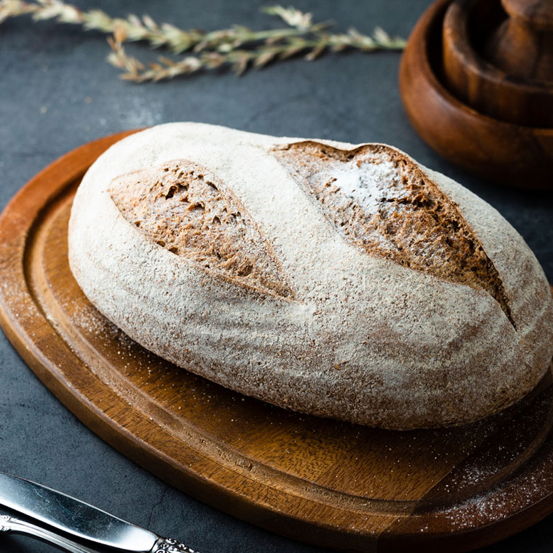 Pan de masa madre con cebolla